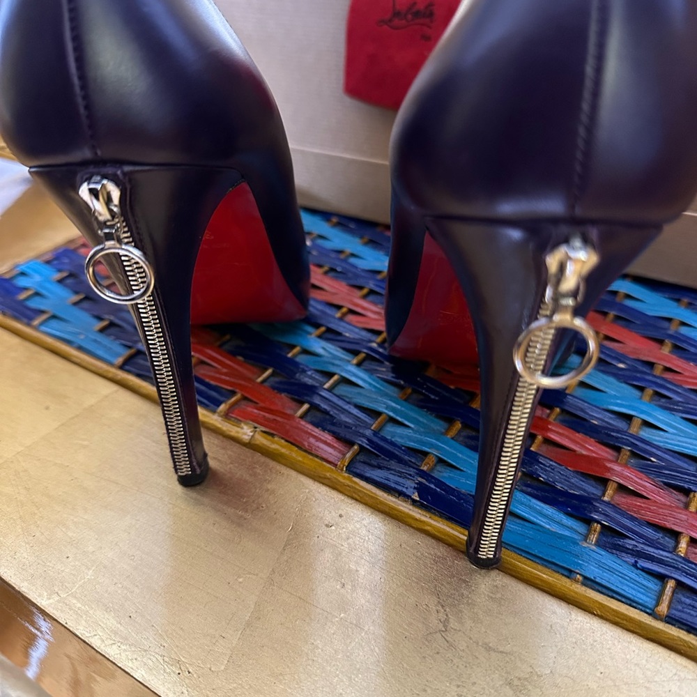 Louboutin Rolandzip 120 Calf Seta size 37 - Picture 9 of 10